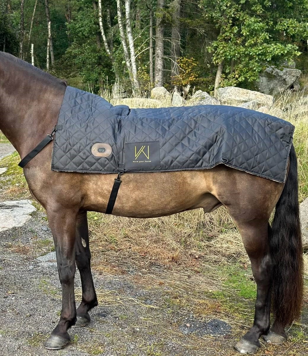 Warm Your Horse ryggvärmare batteridriven för häst med värme och vibrationsmassage